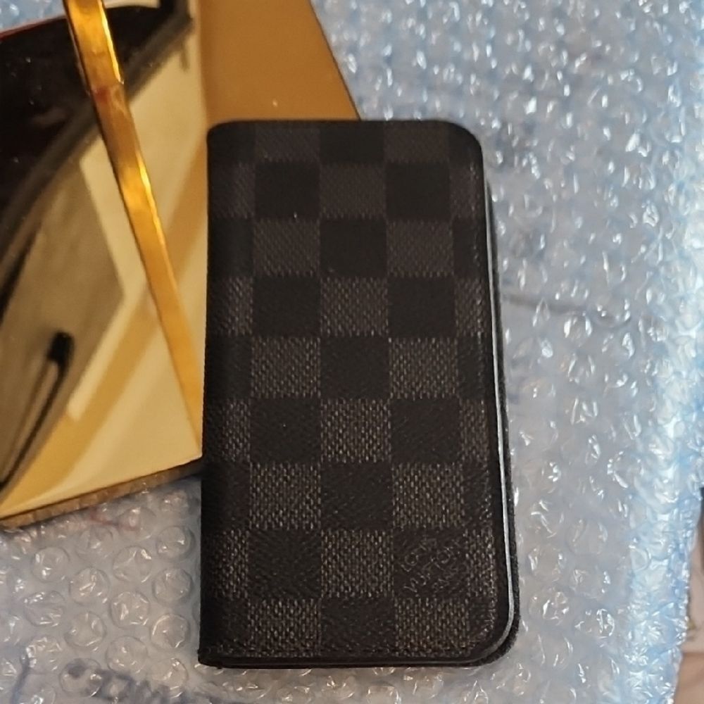 Checkered Black Phone Case